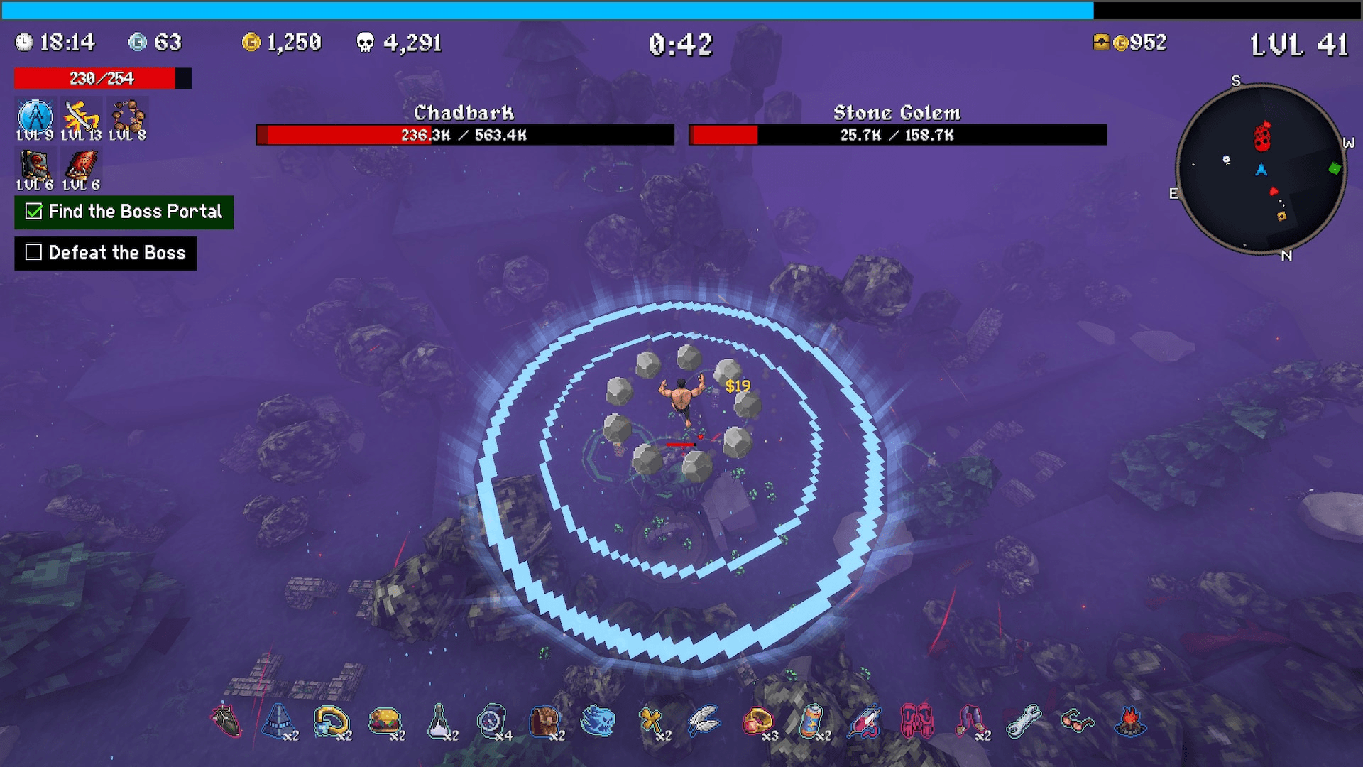 Megabonk endgame statistics and leaderboard rankings